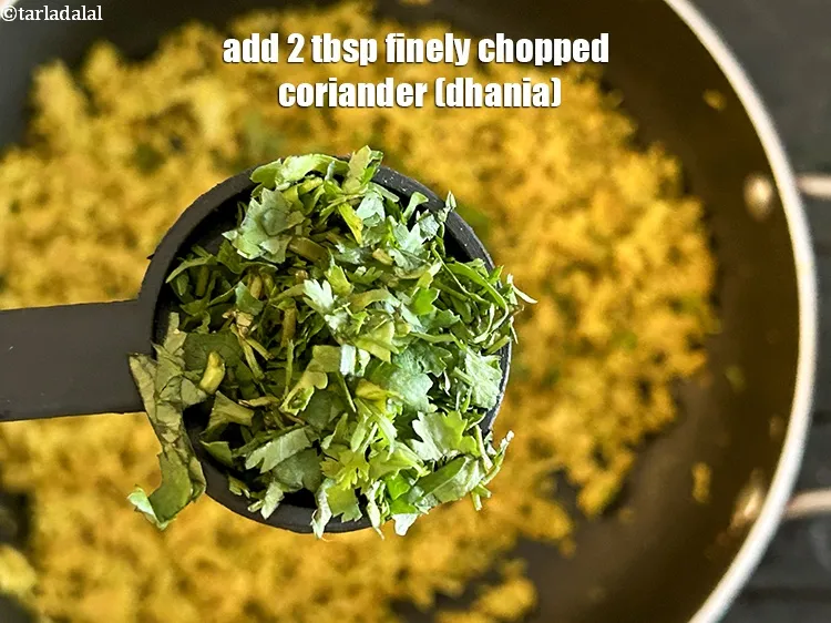 Step 28 – Add&nbsp;<meta charset="UTF-8" />2 tbsp&nbsp;finely&nbsp;<a href="glossary-chopped-coriander-783i">chopped coriander (dhania)</a>.