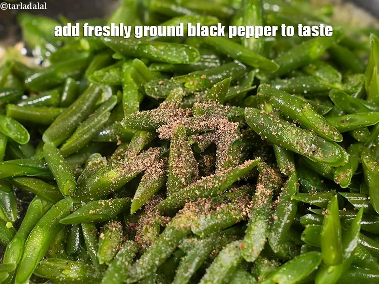 Step 18 – Add&nbsp;freshly ground black pepper to taste.