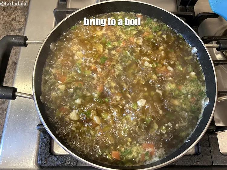Step 21 – Bring to a boil.