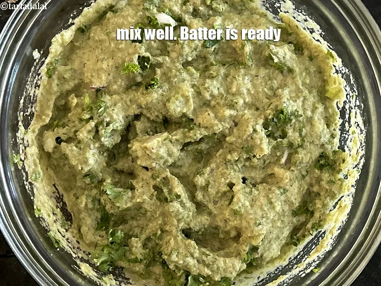 Step 18 – Mix well. Batter is ready.