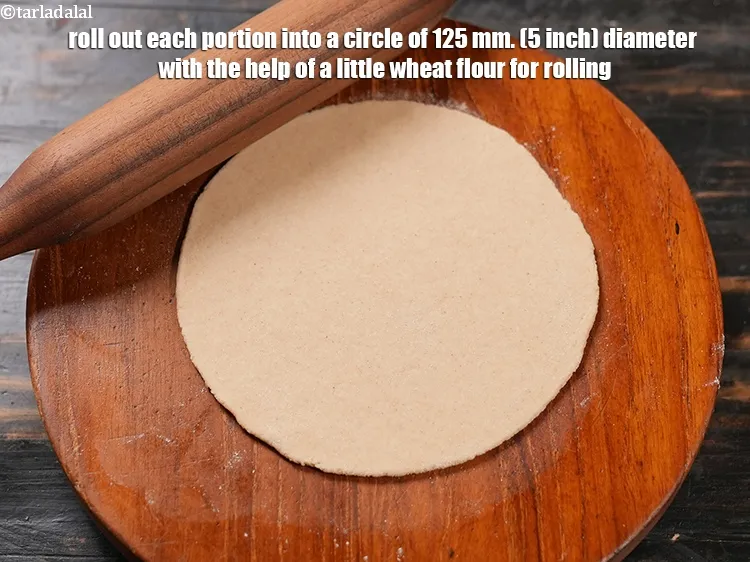 स्टेप 16 – प्रत्येक भाग को थोड़े से गेहूं के आटे की सहायता …