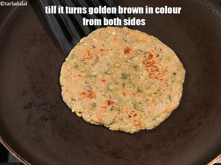Step 17 – Till it turns golden brown in colour from both sides.