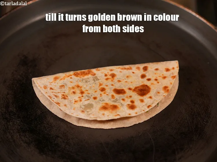 Step 16 – Till it turns golden brown in colour from both sides.