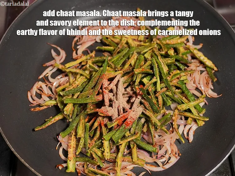 Step 16 – Add 1 tsp <a href="https://www.tarladalal.com/glossary-chaat-masala-300i">chaat masala</a>. Chaat masala brings a tangy and savory element to …