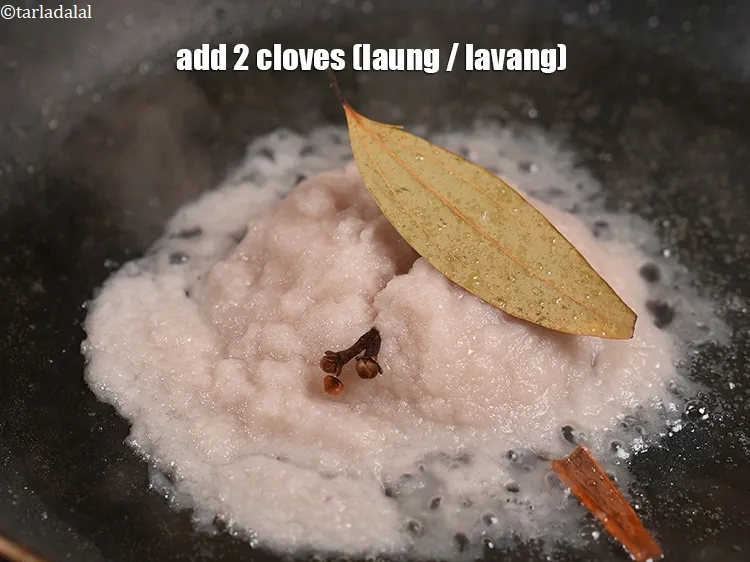 Step 16 – Add cloves.