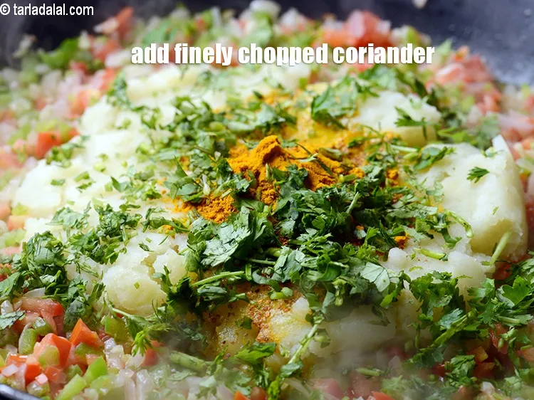 Step 17 – Add 2 tbsp finely chopped coriander.