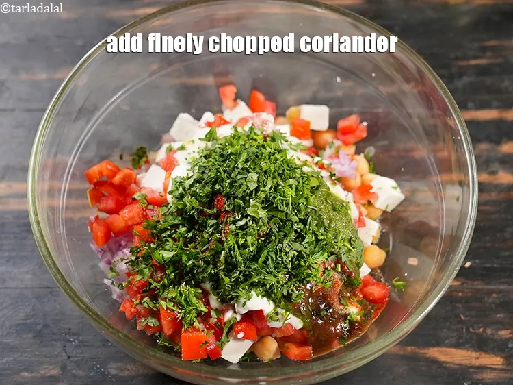 Step 16 – Add 1 tbsp finely <a href="https://www.tarladalal.com/glossary-chopped-coriander-783i">chopped coriander (dhania)</a>.