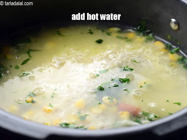 Step 16 – Add 2 cups of hot water.&nbsp;