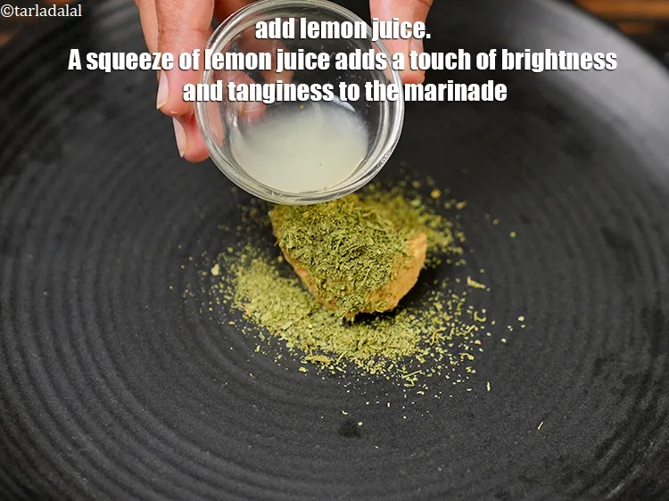 Step 16 – Add 1 tsp&nbsp;<a href="https://www.tarladalal.com/glossary-lemon-juice-numbi-ka-ras-nimbu-ka-juice-471i">lemon juice</a>. A squeeze of lemon juice adds a touch of brightness …