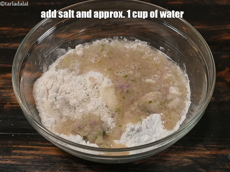 स्टेप 15 – नमक और लगभग १ कप पानी डालें। सुनिश्चित करें कि …