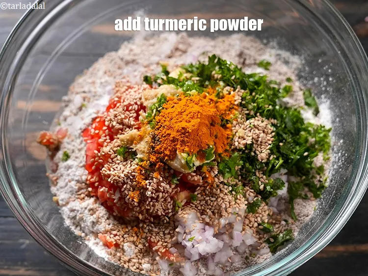 Step 16 – Add 1/2 tsp&nbsp;<a href="https://www.tarladalal.com/glossary-turmeric-powder-haldi-645i">turmeric powder (haldi)</a>.