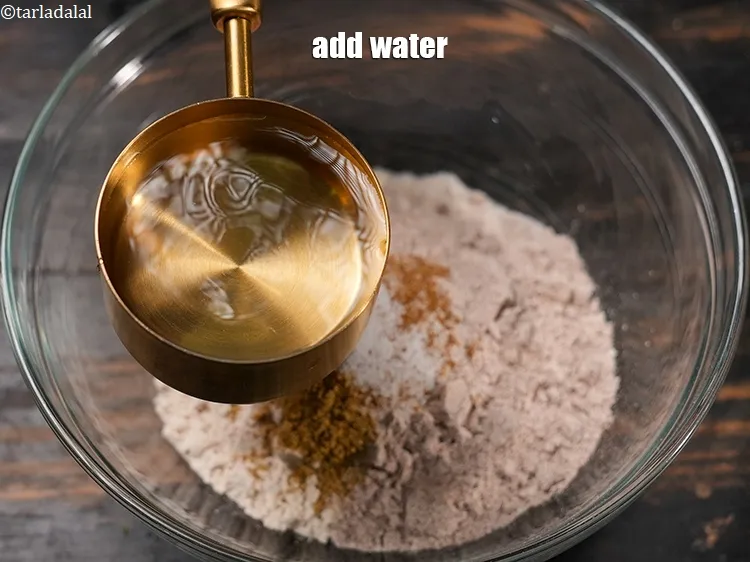 Step 17 – Add &frac12; cup water.