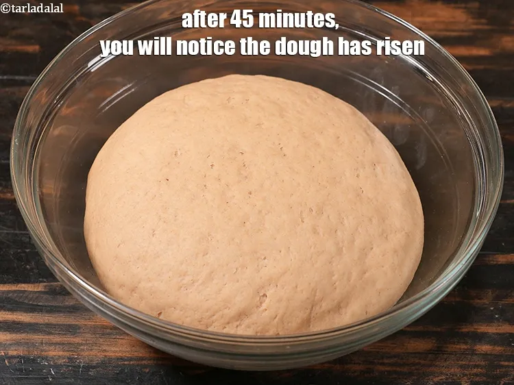 Step 20 – After 45 minutes, you will notice the dough has risen.