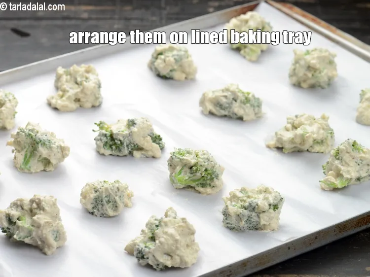 Step 16 – Arrange them on a lined baking tray.