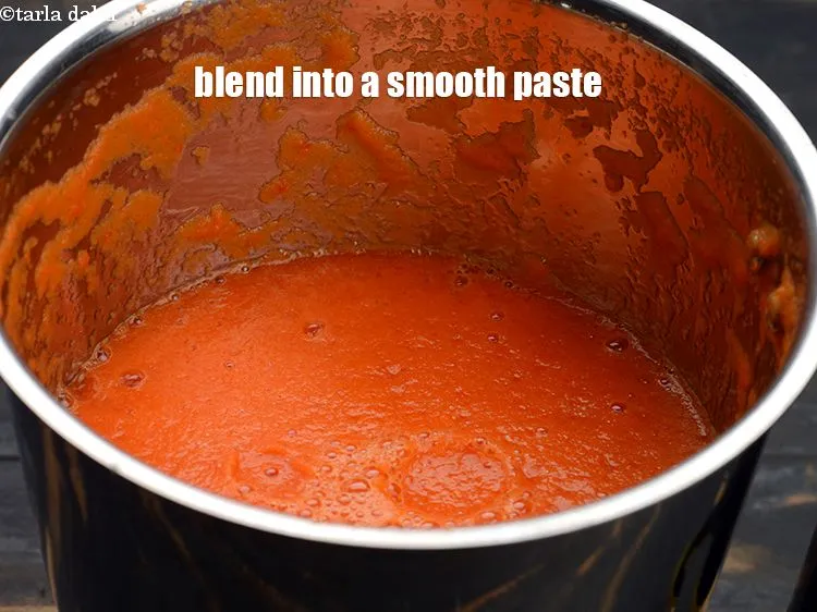 Step 18 – Blend into a smooth paste. Keep aside.
