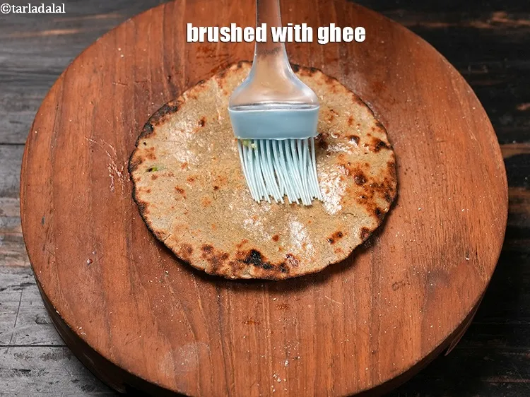 Step 17 – Brushed with ghee.