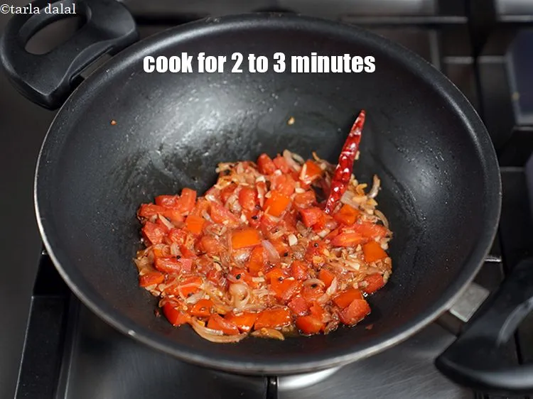 Step 16 – Cook on medium flame for 2 to 3 minutes.