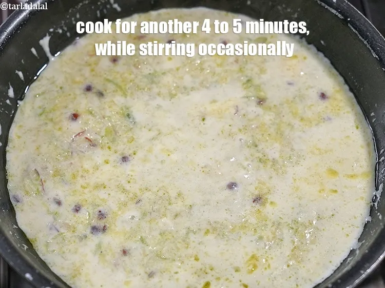 Step 16 – Mix well and cook on a medium flame for another 4 to 5 minutes, while …