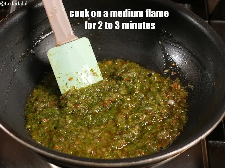 Step 16 – Cook on a medium flame for 2 to 3 minutes, while stirring occasionally.