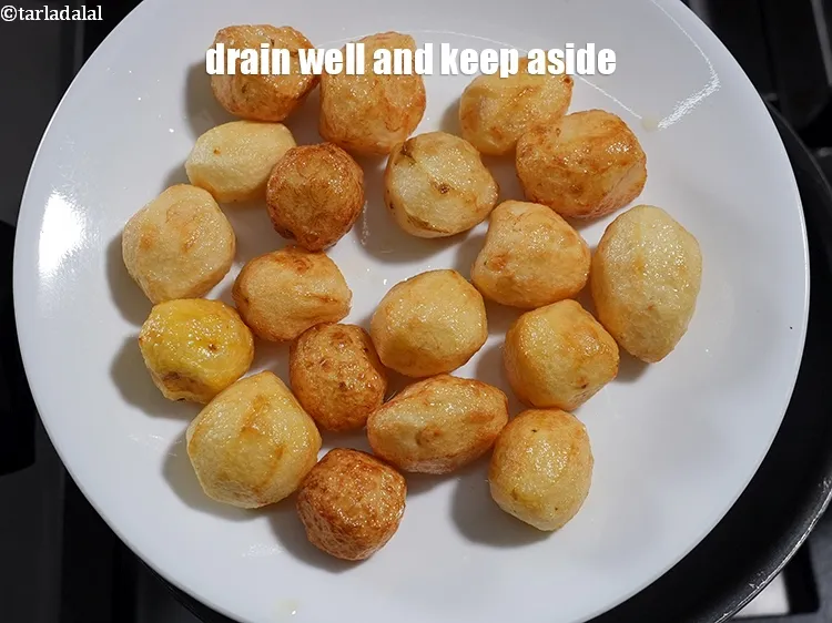Step 15 – Drain well and keep aside.