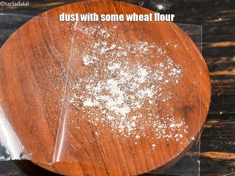 Step 16 – Dust with some wheat flour.