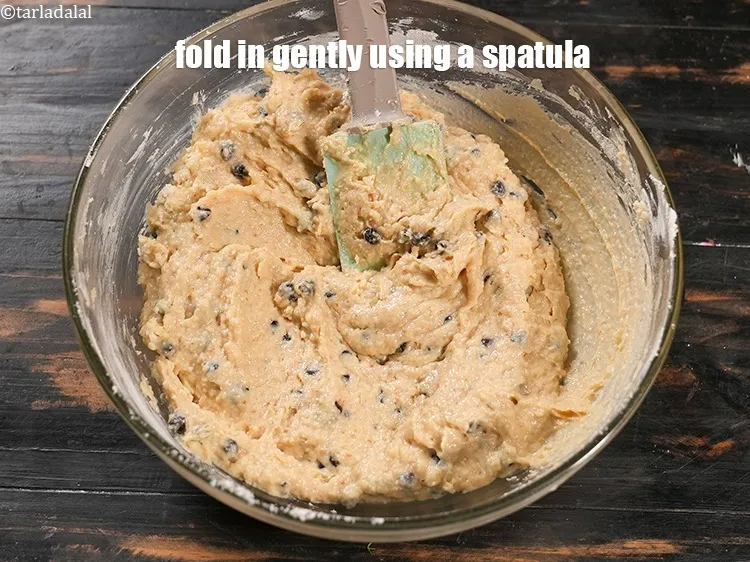 Step 16 – Fold in gently using a spatula.