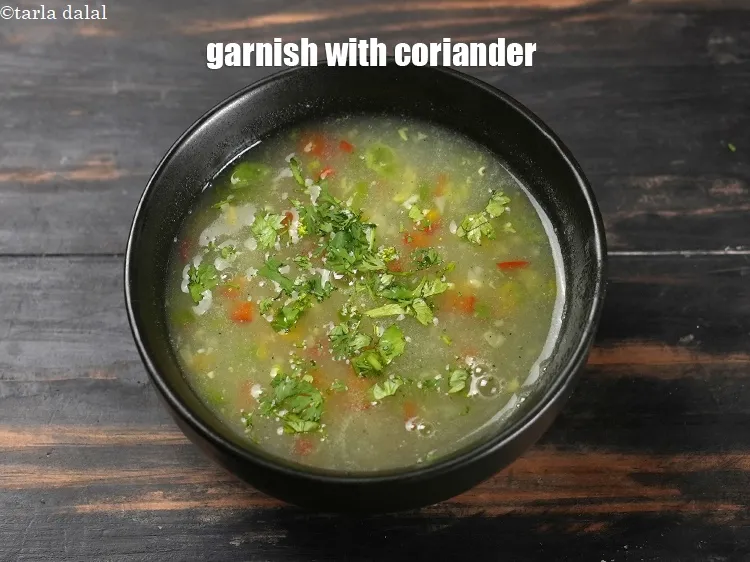 Step 17 – Garnish with little coriander.