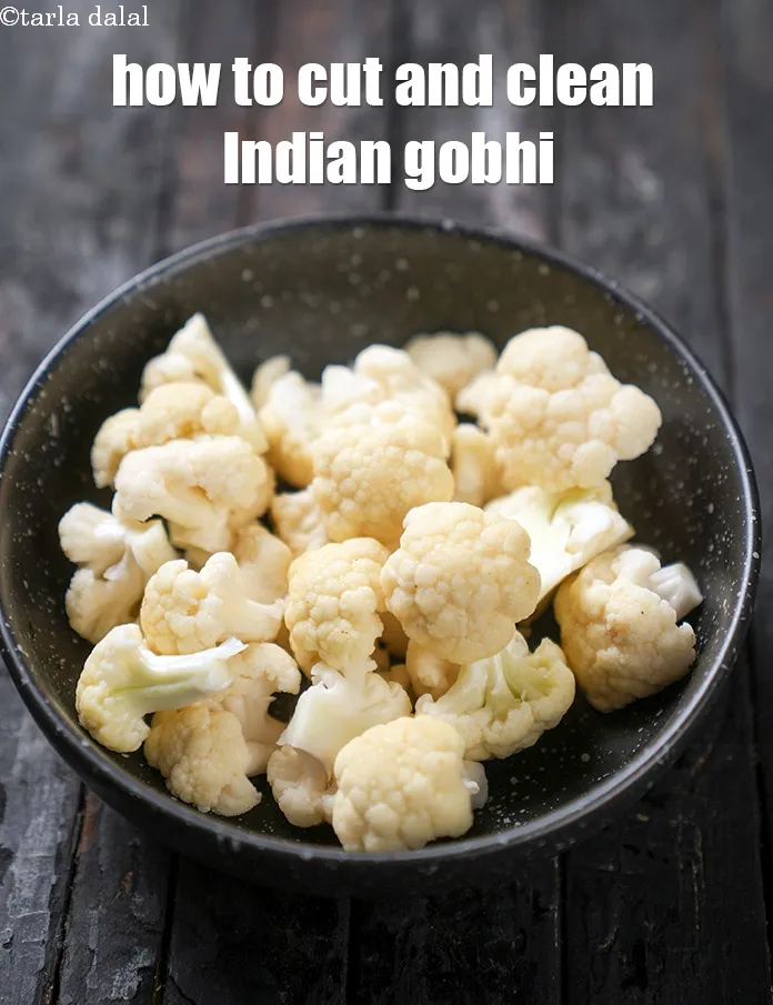 Step 15 – Store or use the cleaned cauliflower as required.