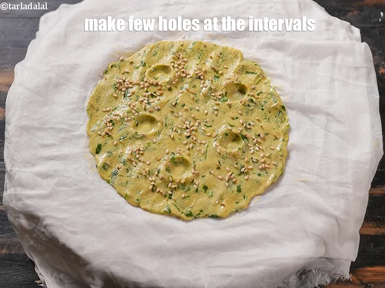 Step 18 – Make few holes at the intervals.