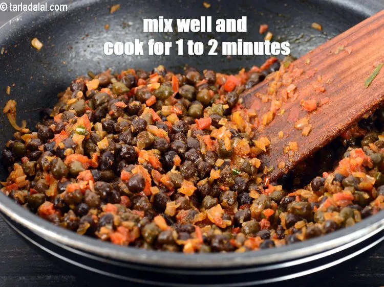 Step 16 – Mix well and cook on a medium flame for 1 to 2 minutes, while stirring …