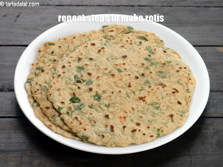 Step 16 – Repeat steps to make remaining 5 rotis.