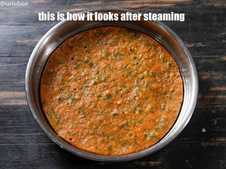 Step 16 – This is how it looks after steaming.