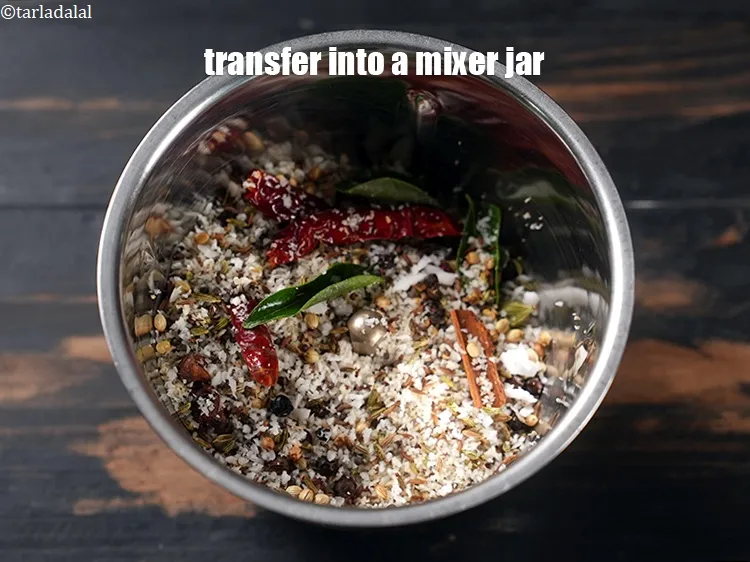 Step 16 – Transfer into a mixer jar.