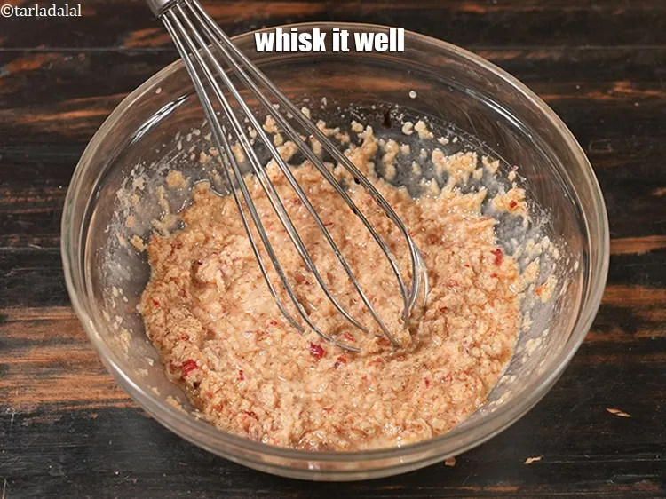 Step 16 – Whisk it well.