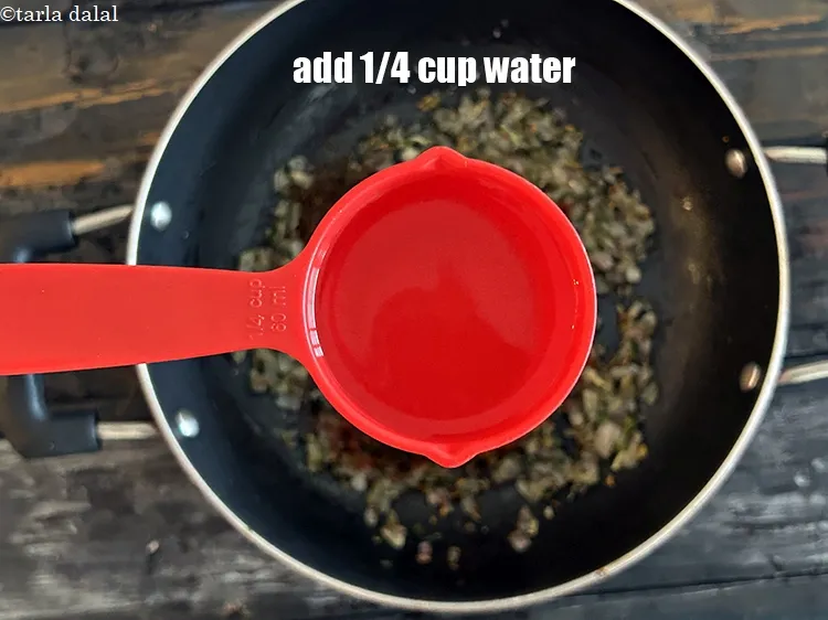 Step 20 – Add&nbsp;<meta charset="UTF-8" />&frac14; cup of water.