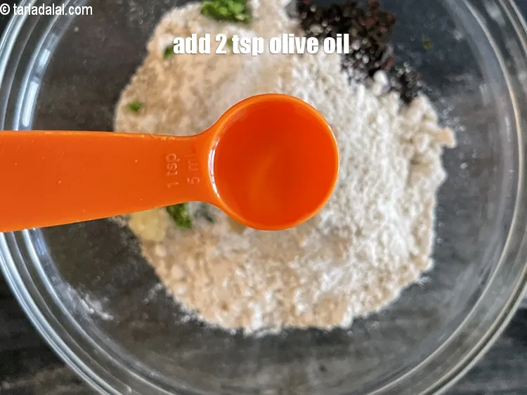 Step 17 – Add 2 tsp olive oil.