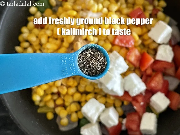 Step 23 – Add pepper to taste. We added 1/8th tsp pepper.