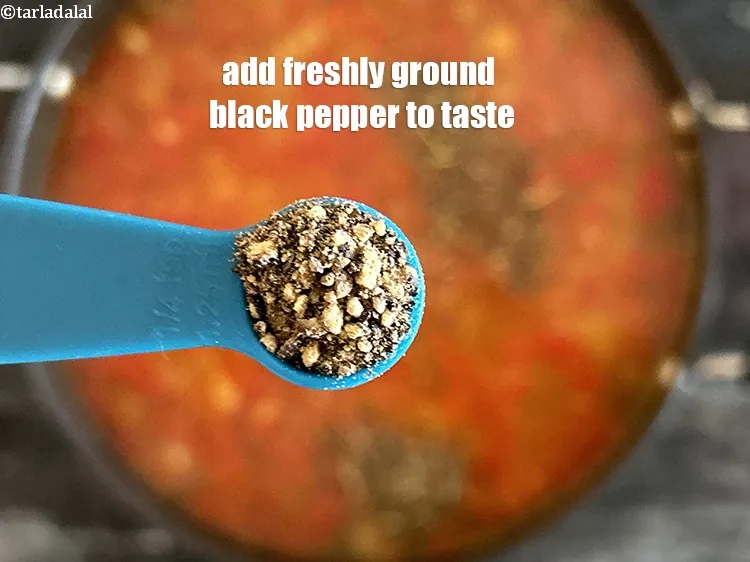 Step 23 – <meta charset="UTF-8" />Add&nbsp;<a href="glossary-freshly-ground-black-pepper-kalimirch-powder-kali-mirch-ka-powder-567i">freshly ground black pepper (kalimirch)</a>&nbsp;to taste.<br /> &nbsp;