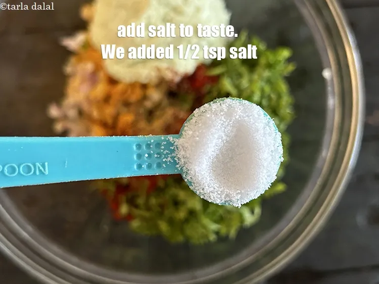 Step 16 – Add salt to taste. We added xx tsp salt.&nbsp;