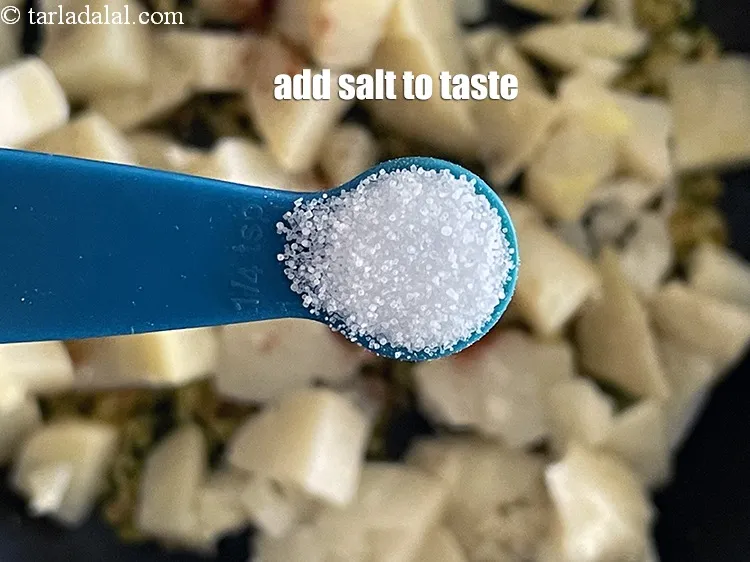 Step 59 – Add salt to taste. We added 1/3rd tsp salt.