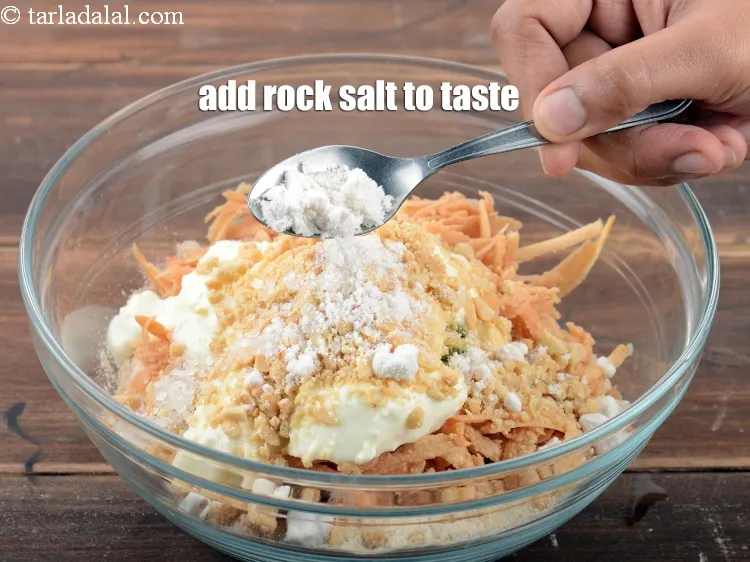 Step 16 – Add <a href="https://www.tarladalal.com/glossary-rock-salt-sendha-namak-1644i">rock salt (sendha namak)</a>&nbsp; to taste.
