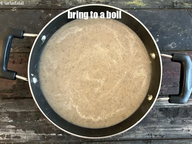 स्टेप 17 – उबाल पर लाना।