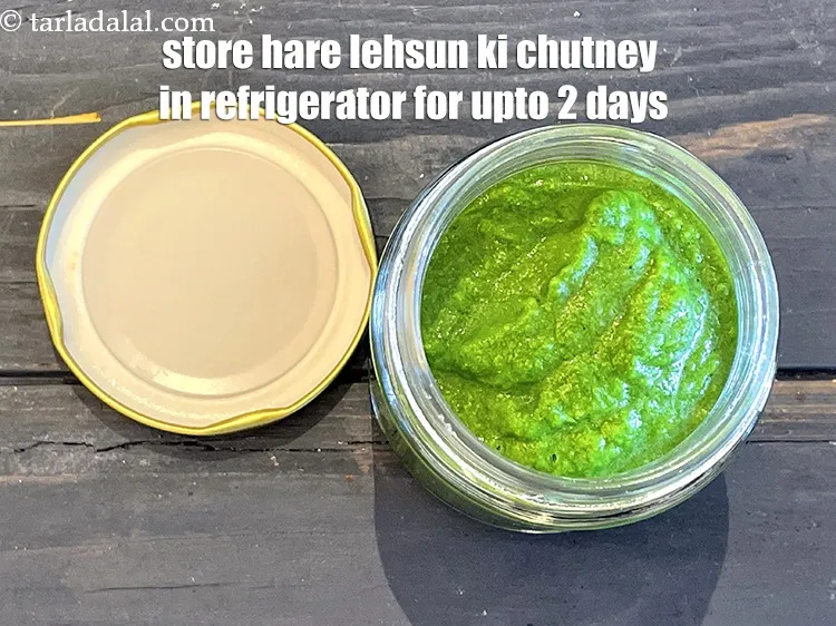 स्टेप 15 – <strong>धनिया हरे लहसुन की चटनी रेसिपी</strong> को | <strong>धनिये लहसुन …