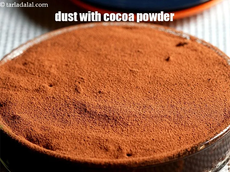 Step 19 – Dust with cocoa powder.