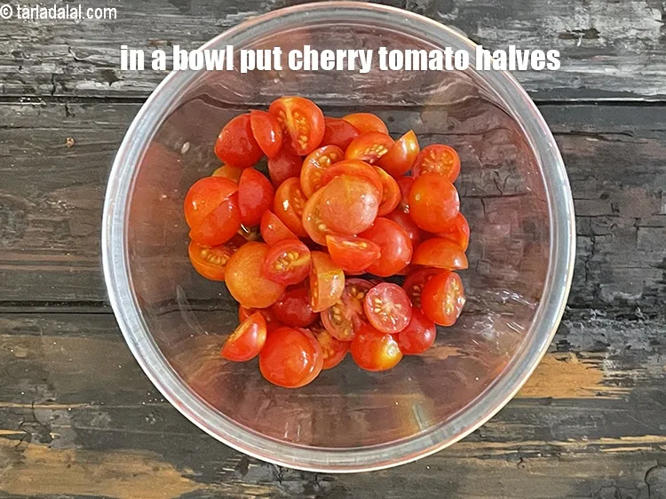 Step 17 – To make&nbsp;<strong>cherry tomato fenugreek salad recipe | cherry tomato methi salad | vitamin&nbsp;C, vitamin b1, …