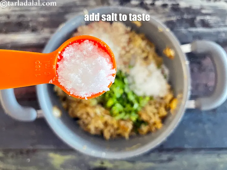 Step 22 – Add 1 tsp salt.