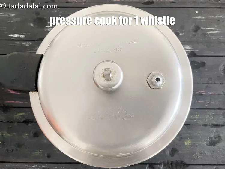 Step 24 – Pressure cook for 1 whistle.