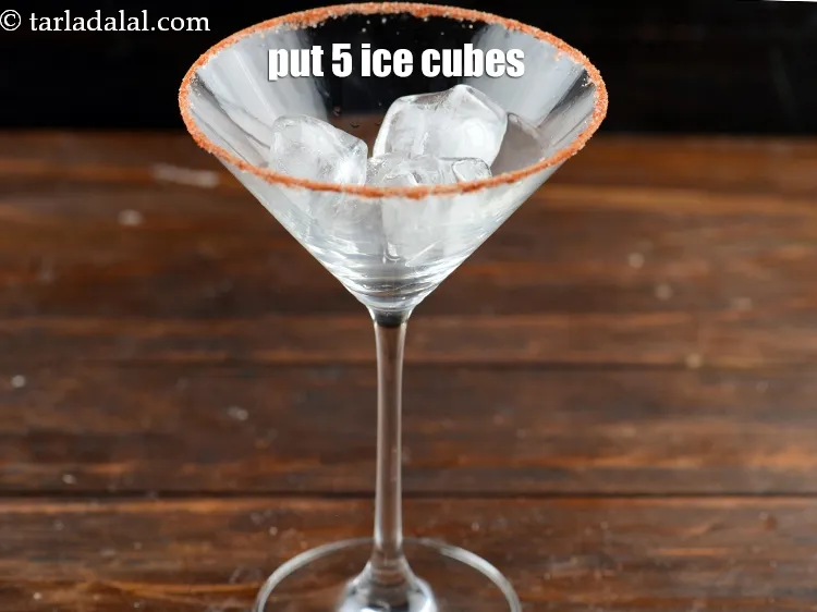 Step 15 – Put 5 ice cubes.