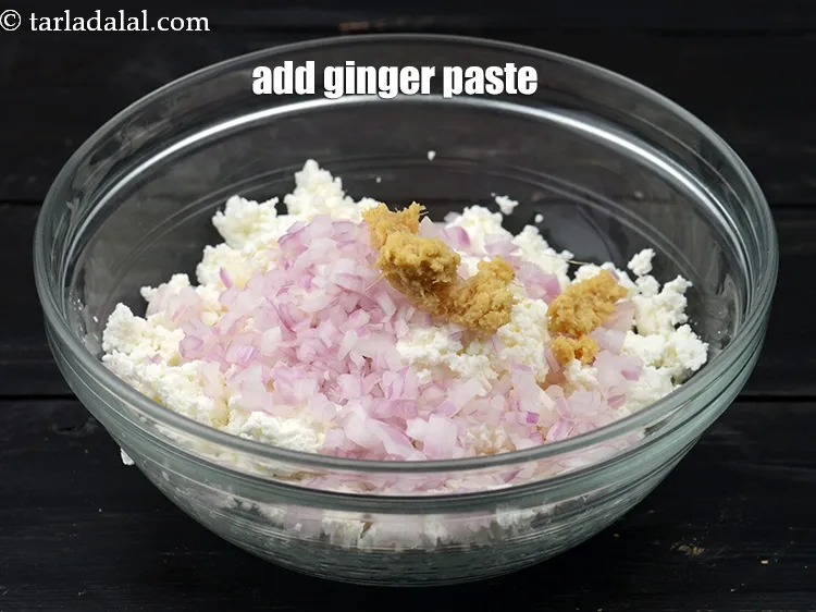 Step 18 – Add &frac12; tsp <a href="https://www.tarladalal.com/glossary-ginger-adrak-453i#ing_457" target="_blank">ginger paste</a>.
