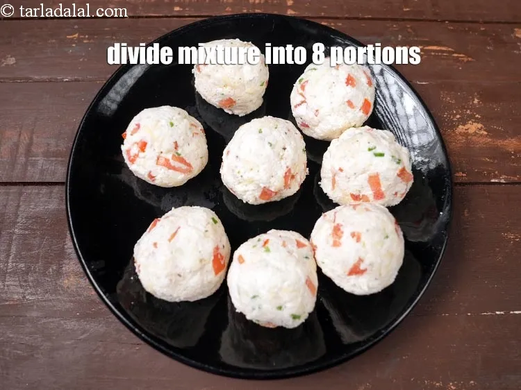 Step 16 – Divide the mixture into 8 equal portions.